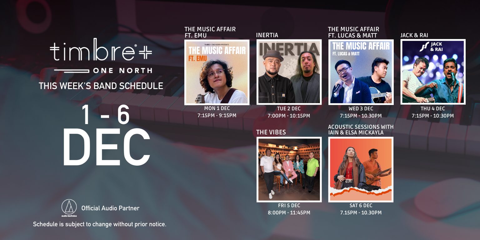 [Live Music Lineup This Week at Timbre+ One North!] - Timbre Group